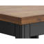 Table d'appoint 24 pouces, aucun assemblage requis, finition noire et whisky-187424468