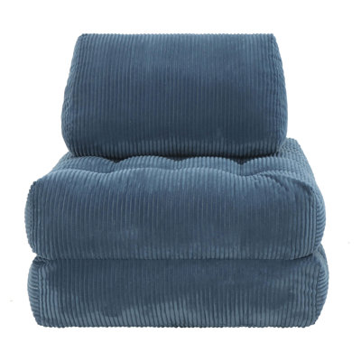 70.8"Corduroy Fabric Beanbag Couch for Living Room, Bedroom & Dorm, Cozy Fluffy Cloud Mini Couch Corduroy
