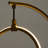 Nova 24 in. Double Hoop Novelty LED Halo Industrial Arched Gold Brass Table Lamp with Built-In 3-Way Dimmer
