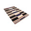 Tapis moderne touffeté à la main multicolore à rayures 5X8