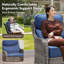 Chaise berçante et pivotante avec coussins 3 pièces Heritage-110860484-110860483