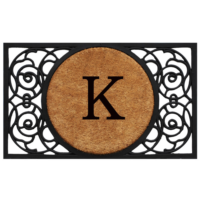 Cermenho Non-Slip Outdoor Doormat, K, Rectangle 18" x 30"