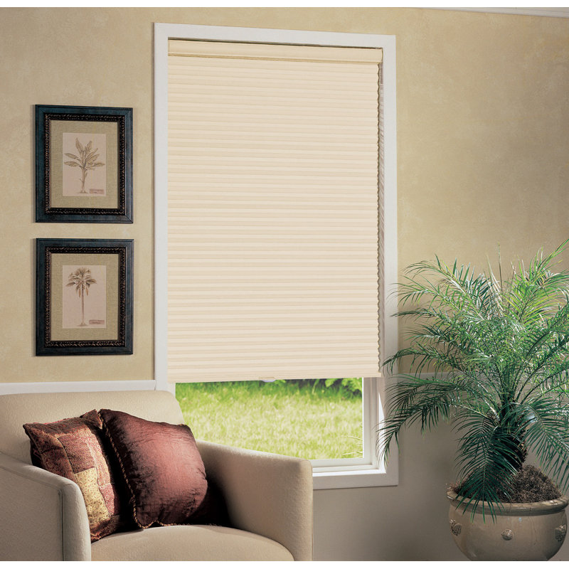 Store alvéolaire ivoire Sharri Glide, Blanc, 35" W x 64" L