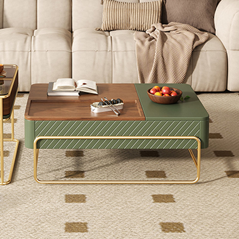 New style multi-functional creative tea table, Brown/Green