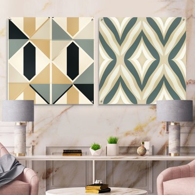 Cyrena - Abstract Acrylic Wall Art Glass Set Of 2