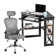 Corner Metal Base Computer Desk