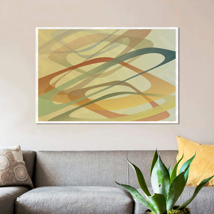 «Left Field», reproduction sur toile, H 18 po x l 26 po x P 1,5 po, Pas de tapis, Toile tendue