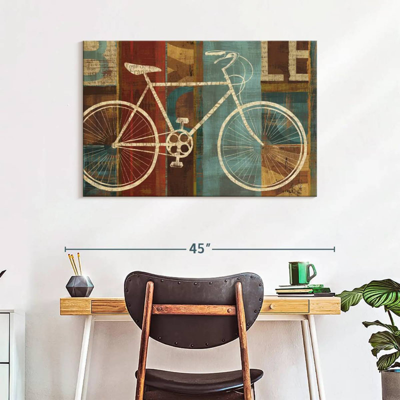 Mehar Bicycle Breaking Away, 26" H x 39" W