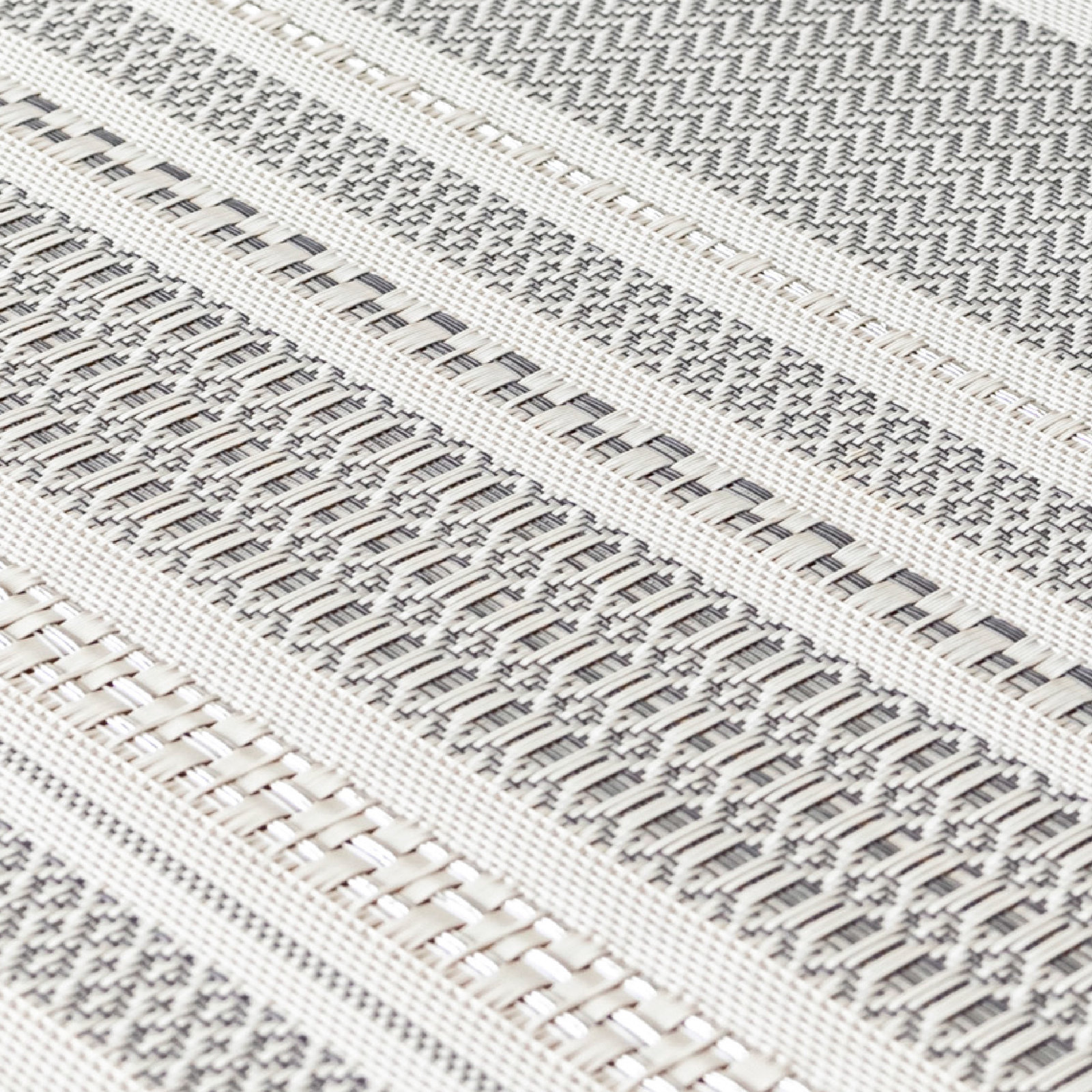 Reversible Striped Placemat, Gray