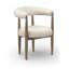 Chaise rembourrée en cuir végétalien beige Sable-1333969588-1333969591