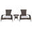 Freda 2 - Person Patio Conversation Set with Cushions-311982842