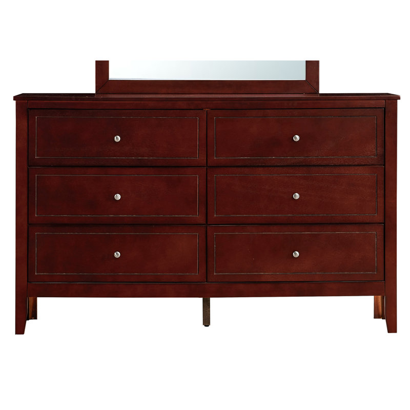 Daniel 6 Drawer Dresser - Cherry, Cherry