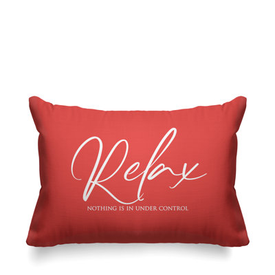 Housse et insert de coussin rectangulaire Aspire Relax Rien n'est sous contrôle