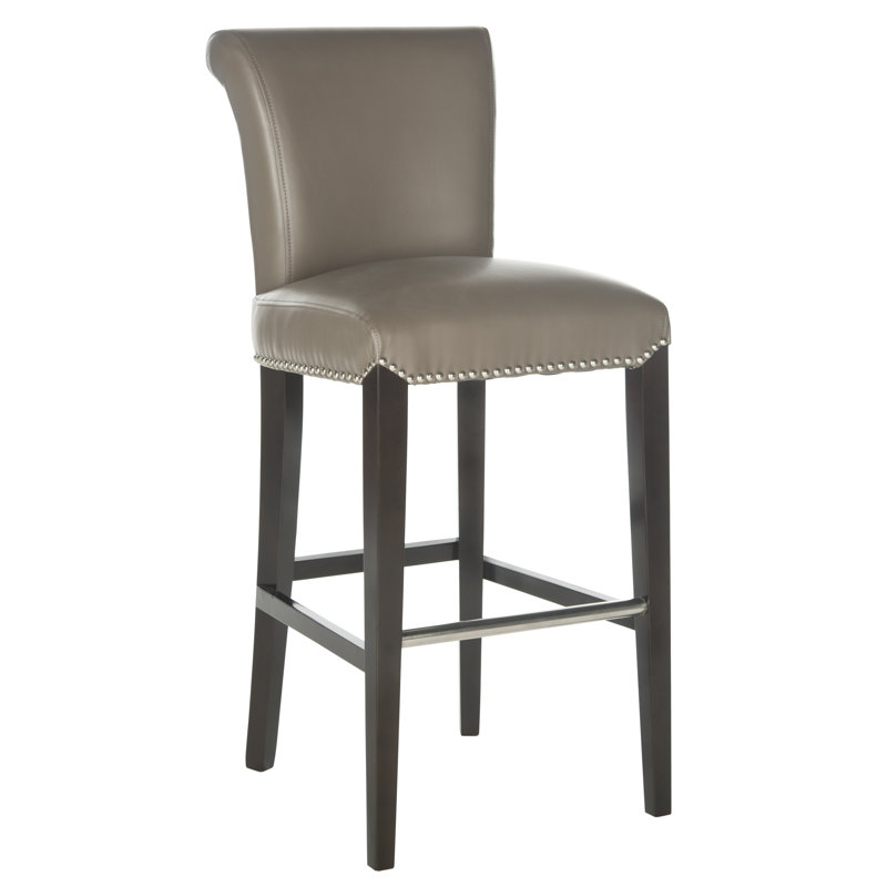 Tabouret de bar et de comptoir Aleshia, Tabouret de bar (hauteur du siège 29,3 po), Brun
