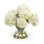 Faux Flowering Plant in Glass Jar