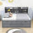 Beckwourth Full Size Wooden Platform Bed with Shelves and 3 Drawers,Twin Size Trundle-354016129