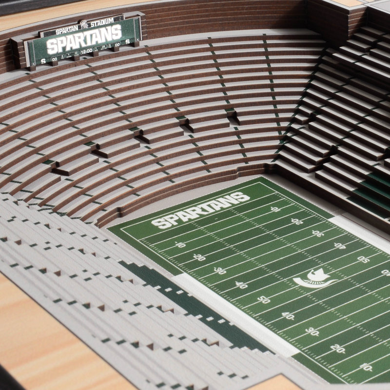 Traditional Entertainment Wall Decor, Michigan State Spartans