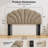 Flower-Shaped Upholstered Headboard with Adjustable Height & Width-692102554-692266927