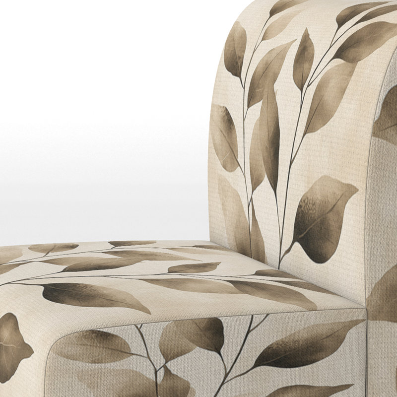 Fauteuil de chambre Leaves, Slipper Armless