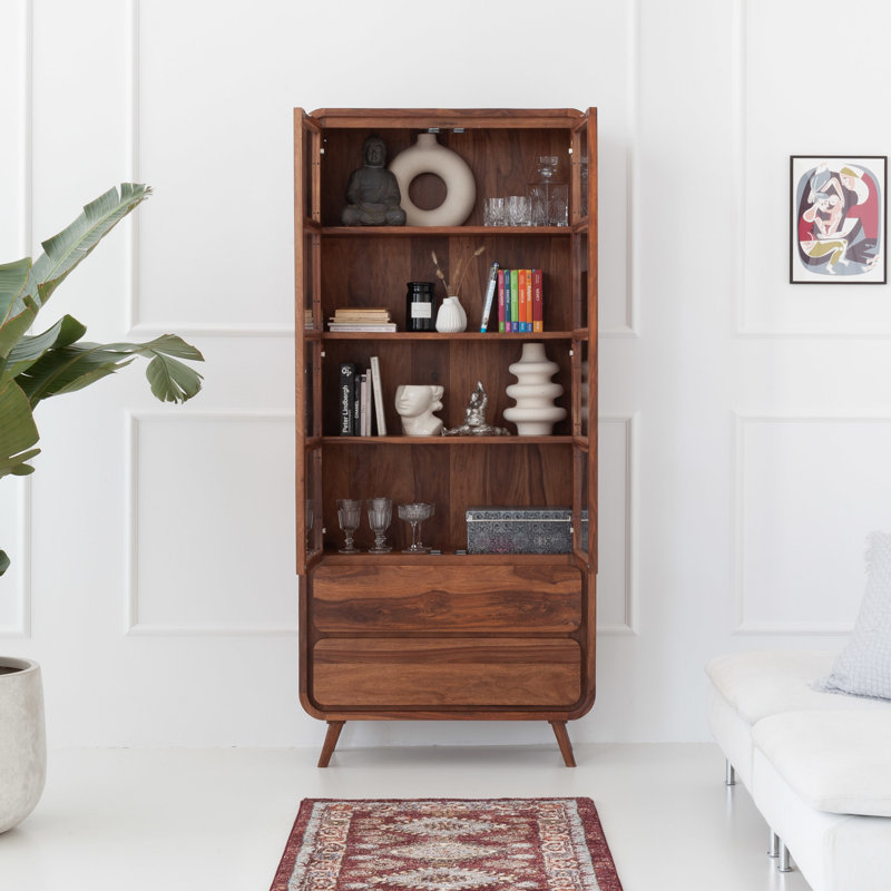 Muskego Display Cabinet, Brown