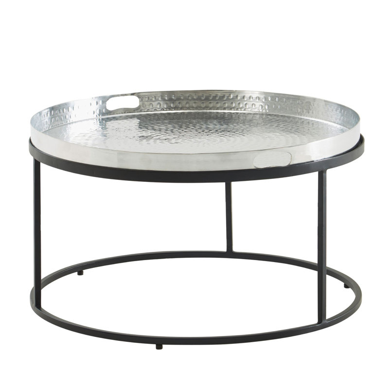 Gefen Frame Coffee Table, Silver