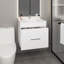 Meuble-lavabo à une porte Hatta, deux tiroirs et tablette ouverte, quincaillerie incluse-2140918656