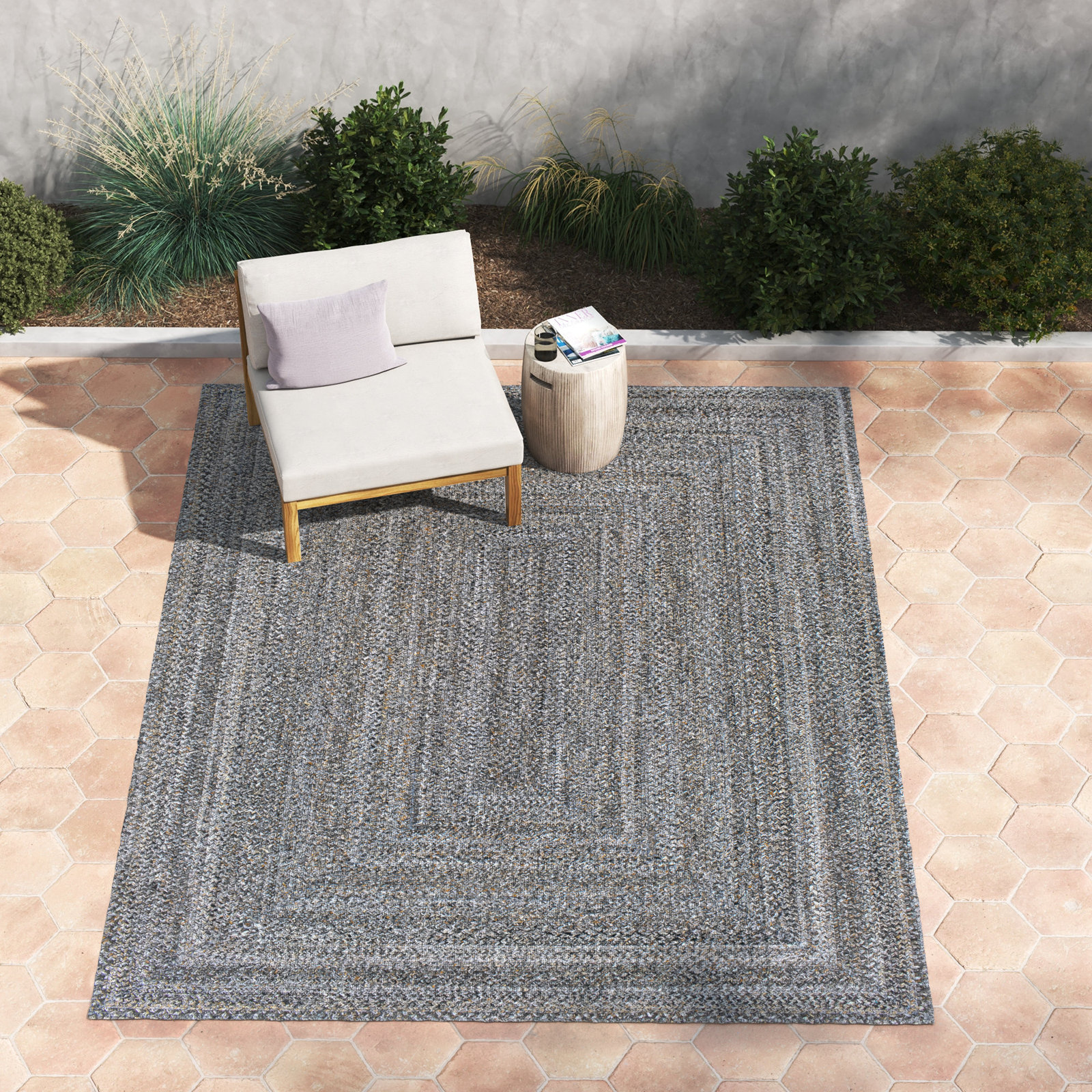 Hinton Recycled P.E.T Indoor/Outdoor Rug, Rectangle 8' x 10'