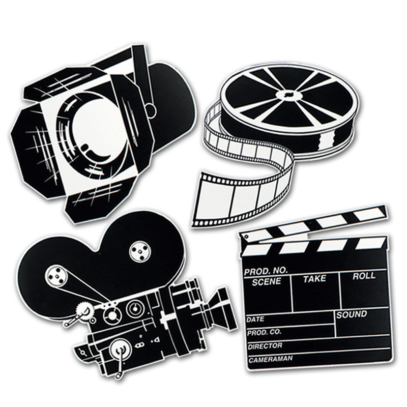 Movie Set Cutouts - 13"-17" - Pack of 12