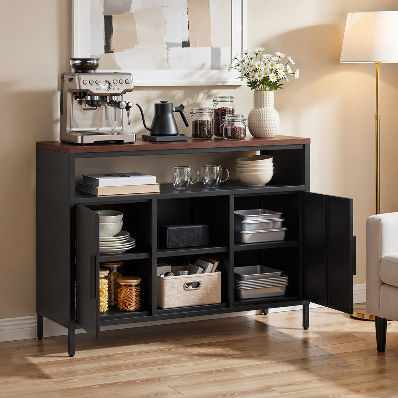108cm W 2-Tier Sideboard, Black