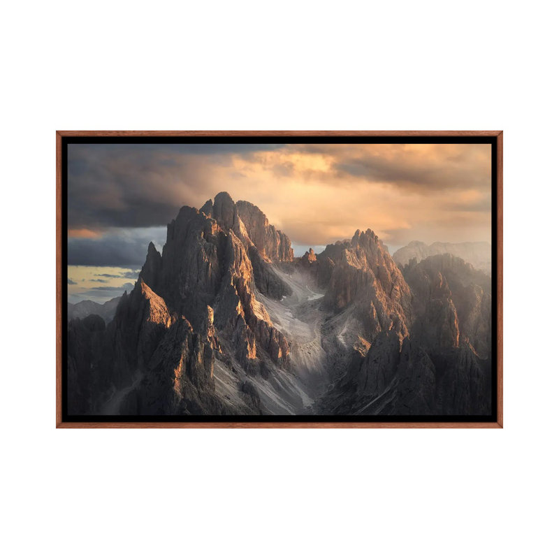 Light On The Path by Andrey Omelyanchuk - Print on Canvas, Brown Floater Frame, 66.04 cm H x 45.72 cm W