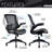 Techni Mobili Stylish Mid-Back Mesh Office Chair With Adjustable Arms