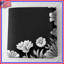 Couvre-lit noir matelassé à bordure florale toutes tailles-126331611