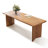Brown Rectangular Solid Wood Dining Table-631409593