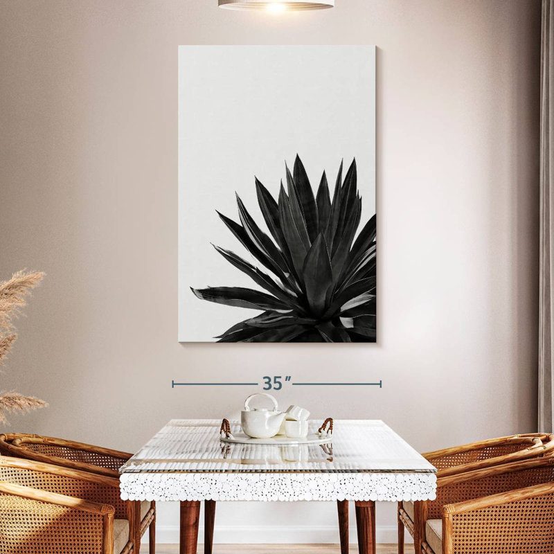 Harnek Agave Cactus BW, 51" H x 34" W