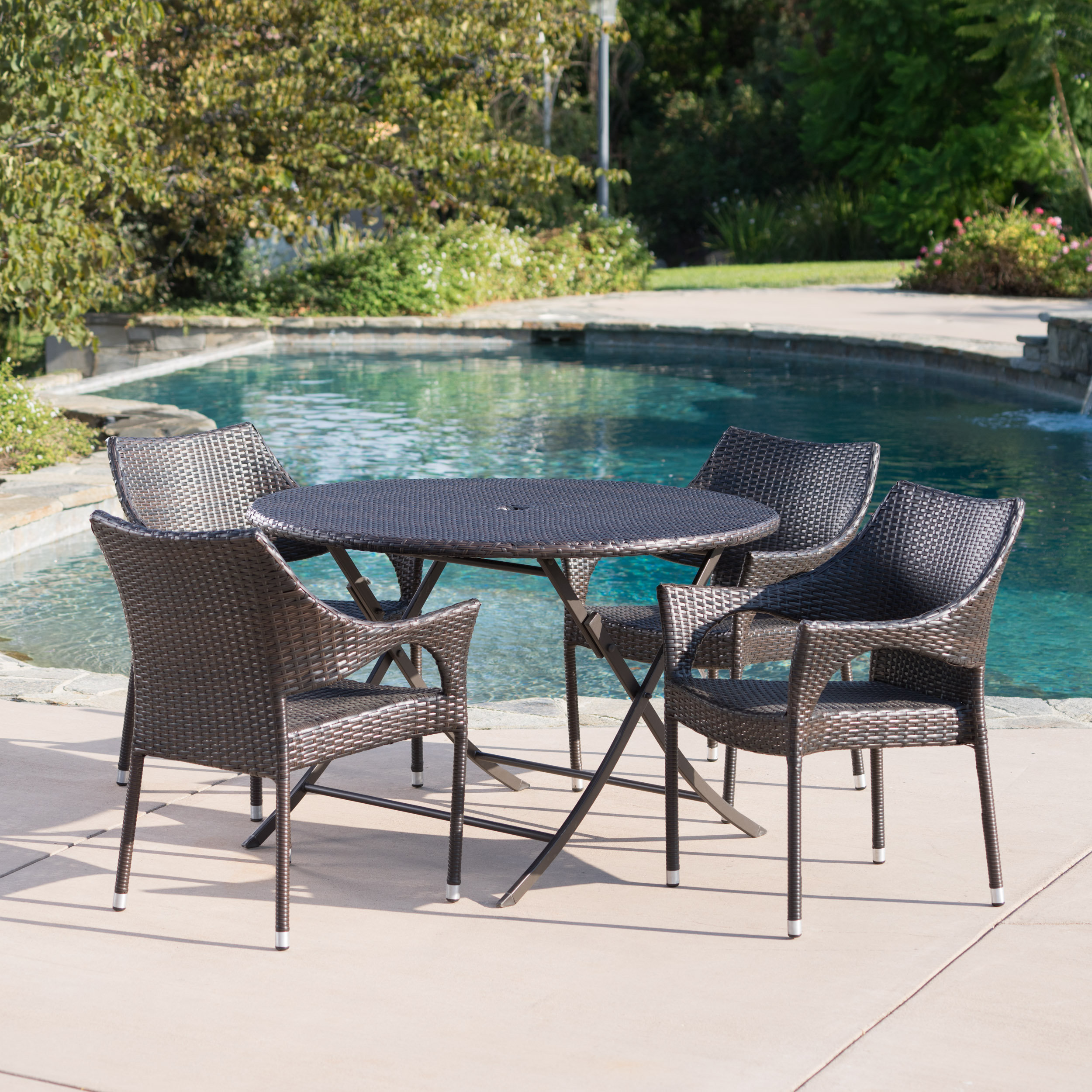 Fully assembled patio dining sets new arrivals