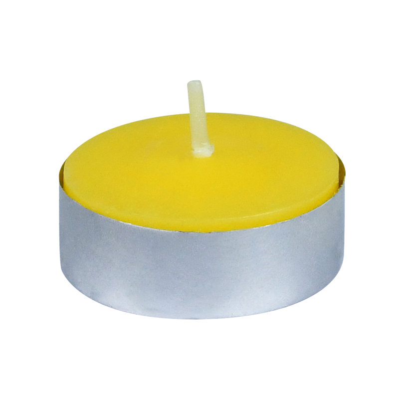 Bougie parfumée Citronella, Jaune, Ensemble de 100