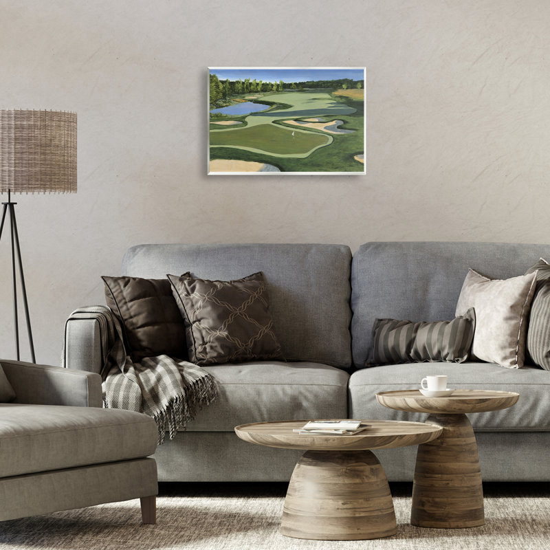 Art mural traditionnel par Michael Willett, H 13 po x l 19 po