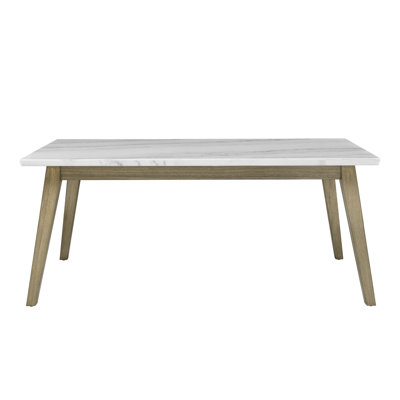 Lucia 72" Genuine Marble Dining Table