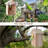 2 Pack Window Bird Houses For Outside With Suction Cups,See Through Wooden Birdhouses With Pole For Windows,Can Painting Bird Nesting Box For Bluebird Finch Chickadee,Clear Birds Feeder