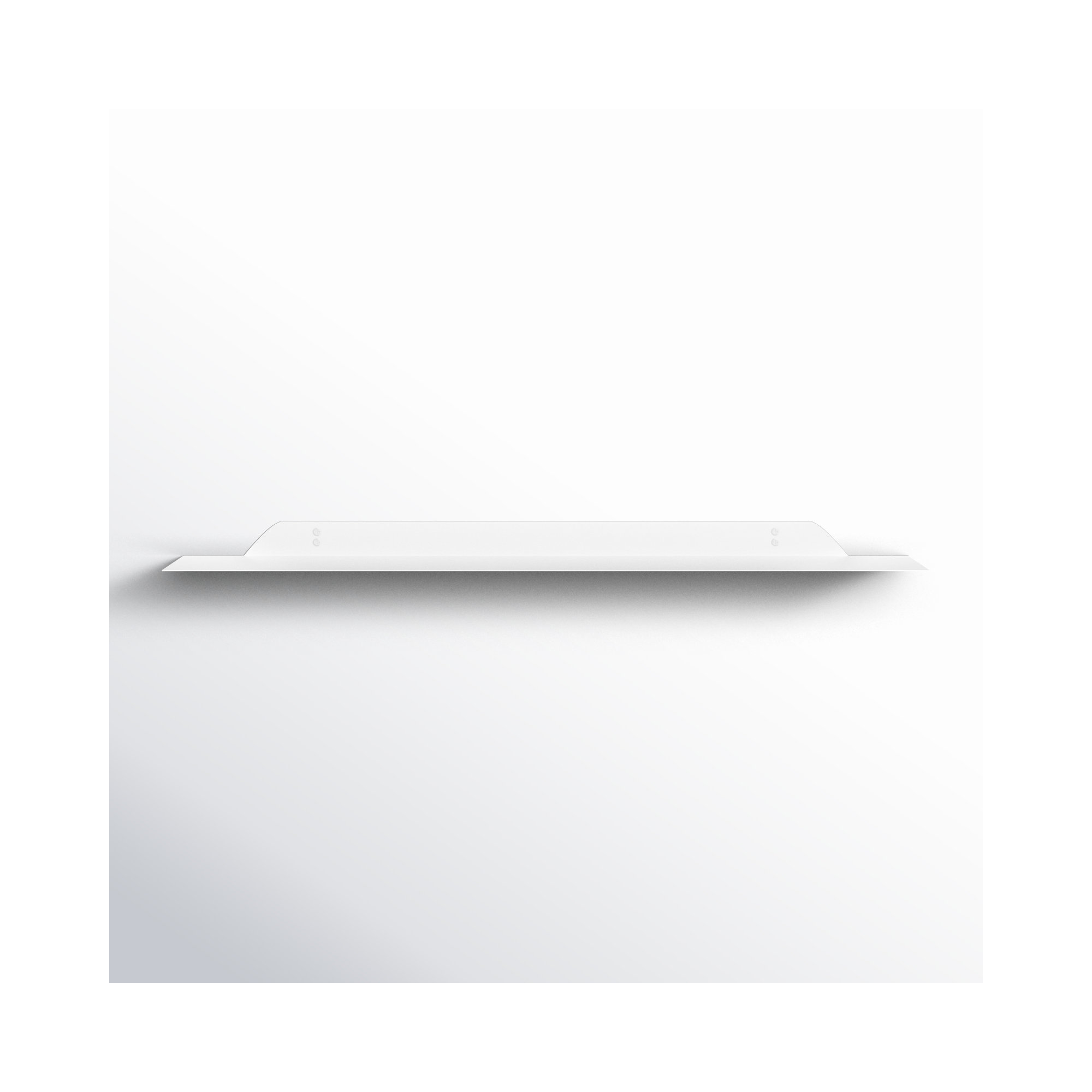 Maja Metal Floating Shelf, 1.75" H x 36" W x 6" D, White