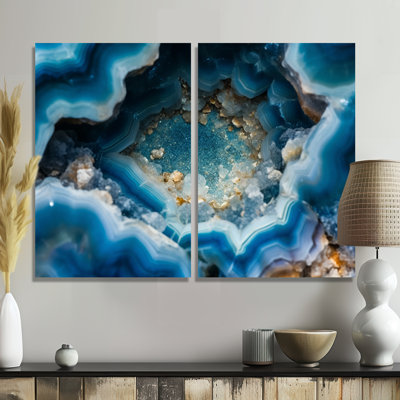 Geode Gems I - impressions d'art traditionnelles sur toile