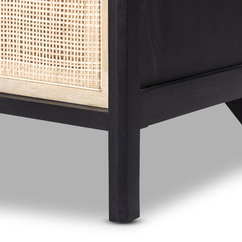 Sydney 9 - Drawer Dresser, Black/Natural
