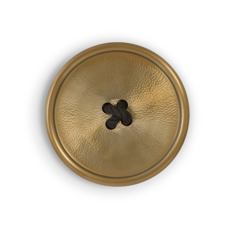 Dimensional Button Tile, Gold