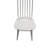 Elegant White 17 Inch Wide 36 Inch High Dining Chair with Contoured Seat Comfort-479582814