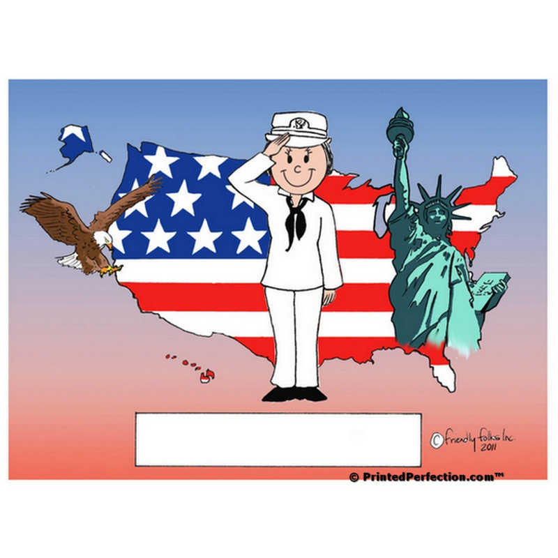 Ensemble de 4 sous-verres personnalisables US Navy, Oui