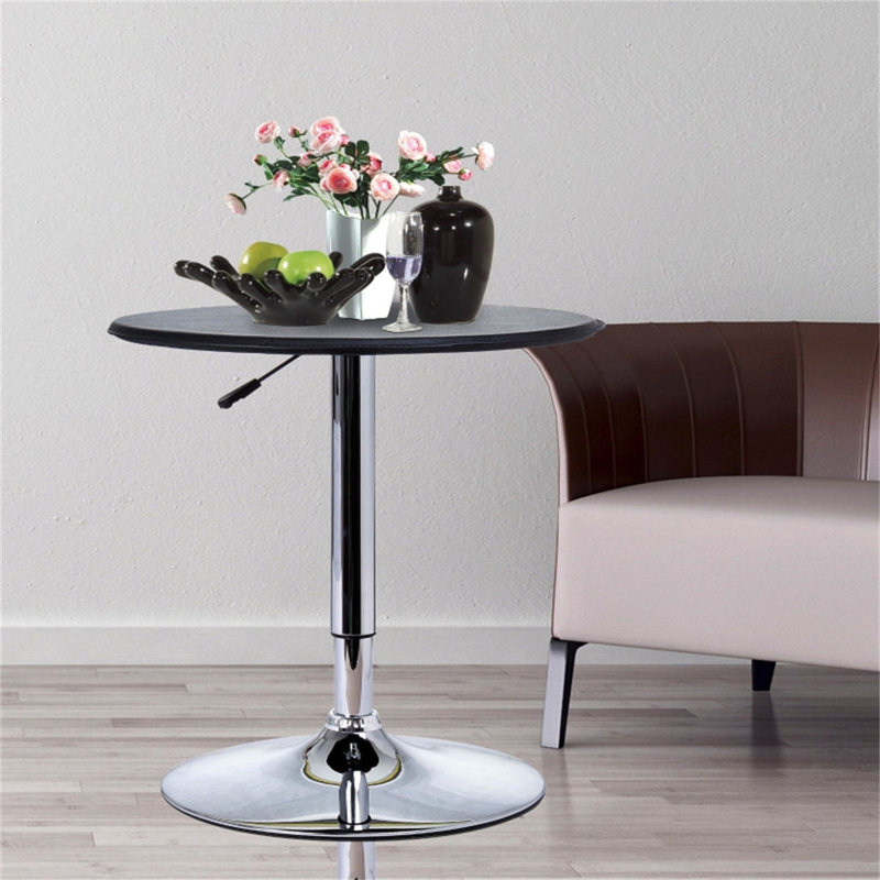 Round Metal Dining Table, Black