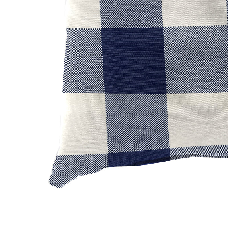 20" x 20" Outdoor Throw Pillow (Set of 2), Buffalo Check Navy