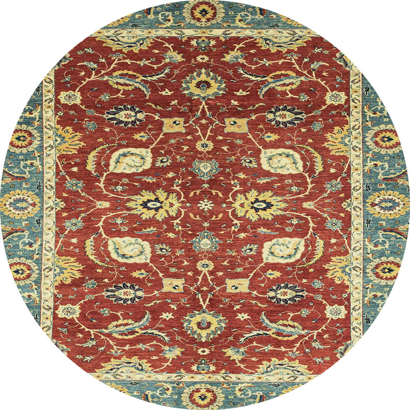 Abd-Alrahim Abstract Indoor Rug, Round 7'