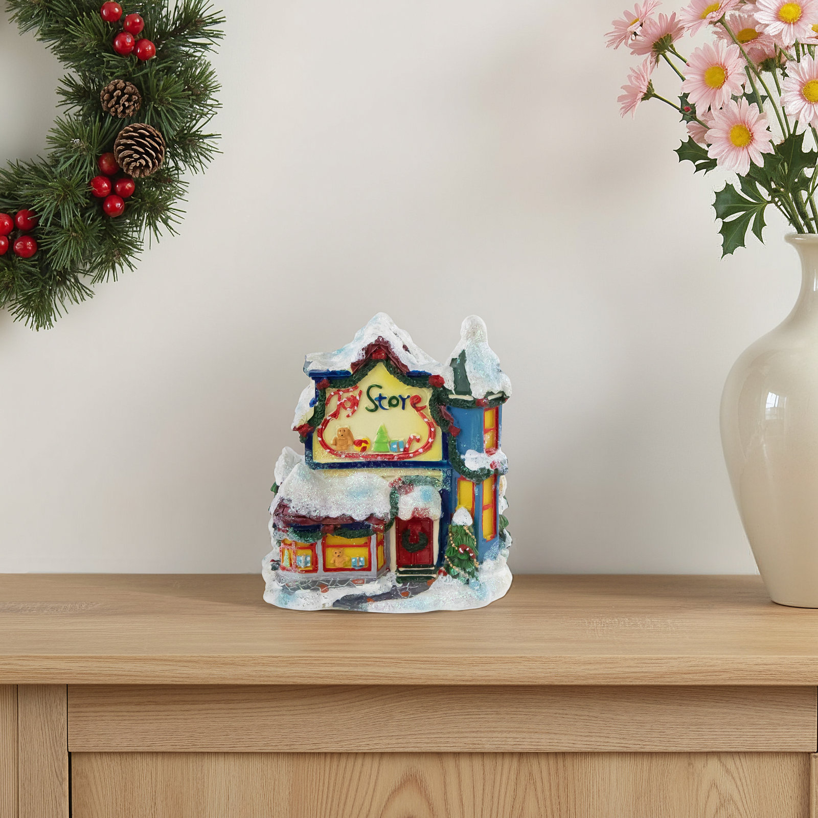 4" Christmas Toy Store Village Building