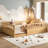 Montessori Wooden Floor Bed With High Security Barrier, Ideal For Children's Safety And Comfortable Sleep-1283585698-1282365360